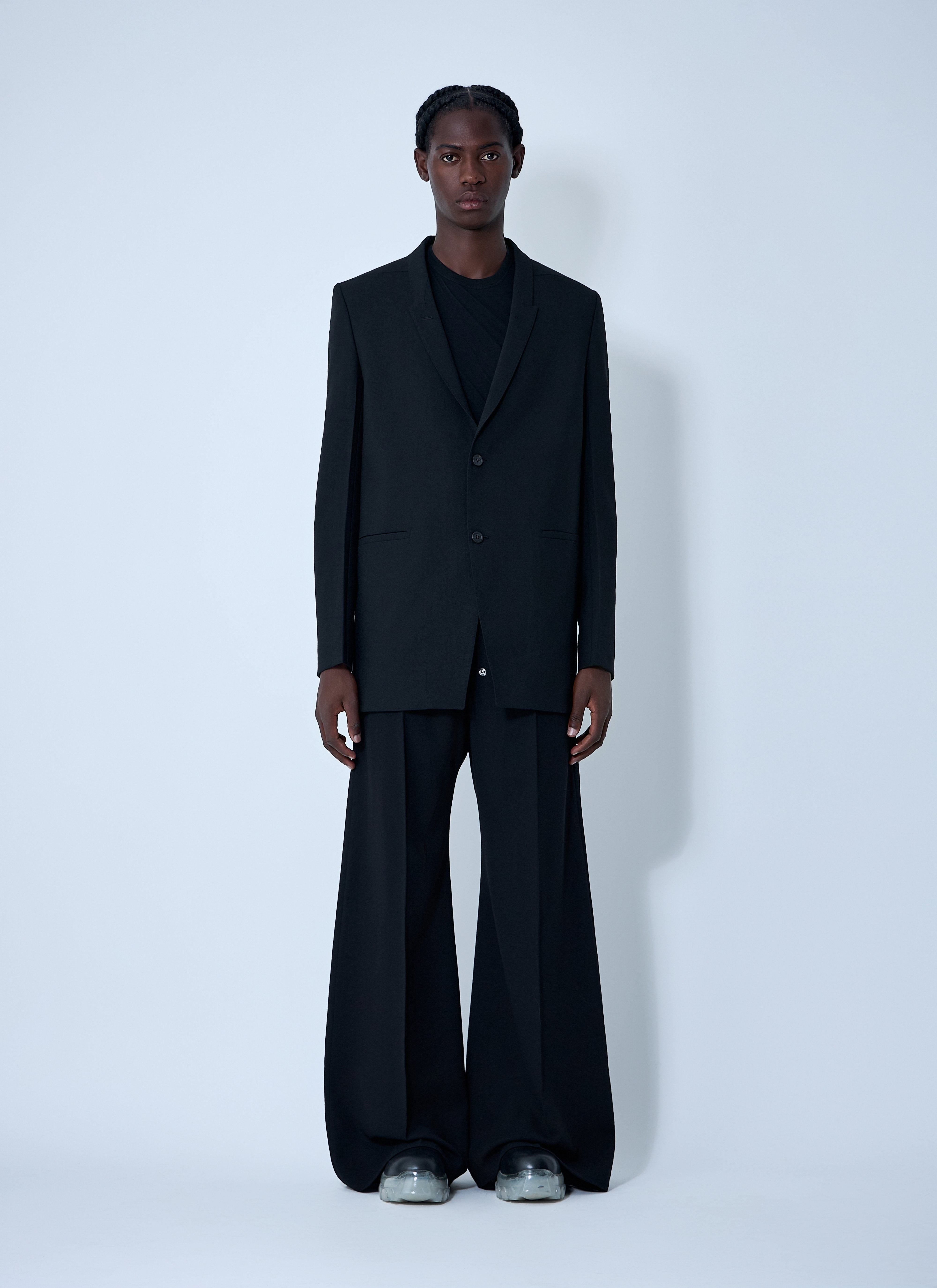 Rick Owens Men Single-Breasted Blazer - 2