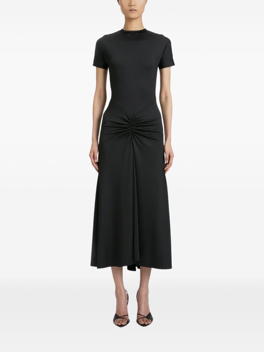 gathered waist midi dress - 2