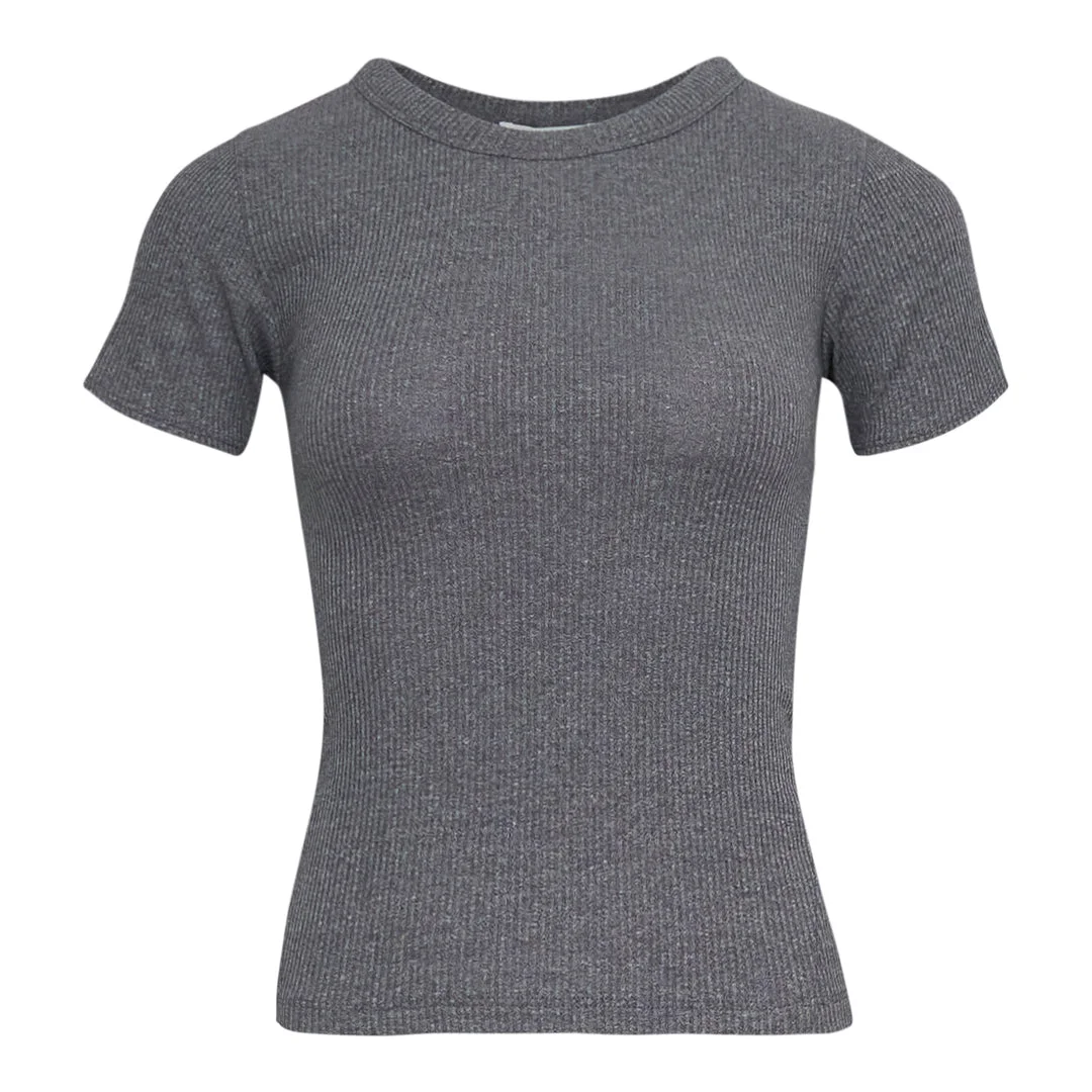 Essential Rib Crew Tee - 1