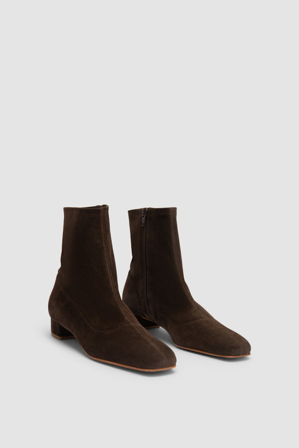 Este Ristretto Suede Leather Ankle Boot - 2