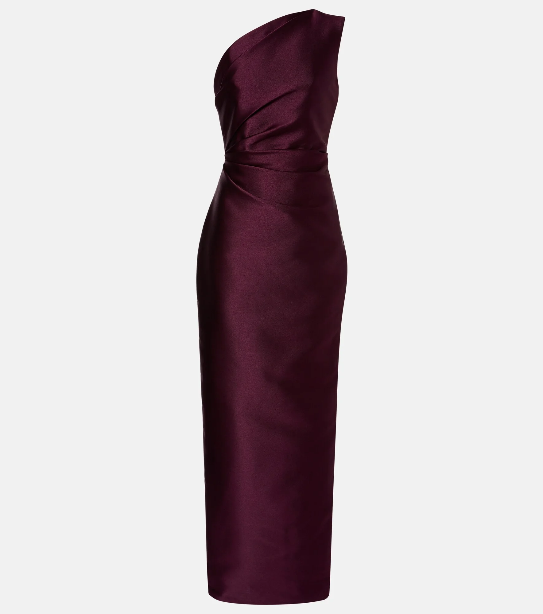 Kira draped satin gown - 1
