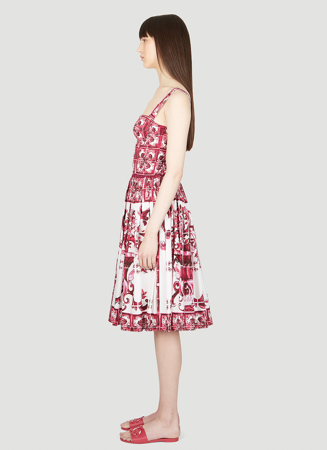 Dolce & Gabbana Women Majolica Print Dress - 3