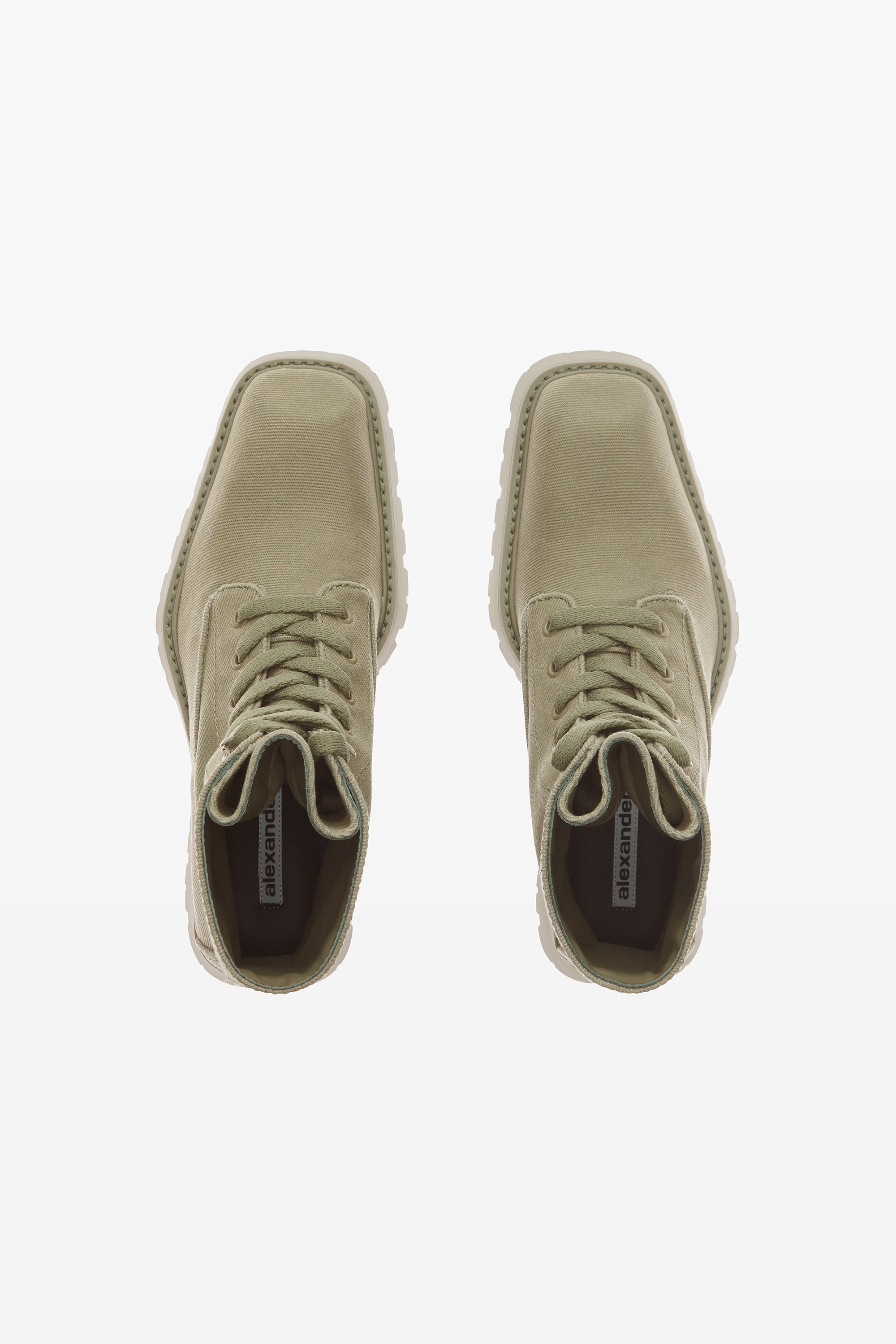 Throttle Lace-Up Ankle Boot in Waxed Canvas - 6