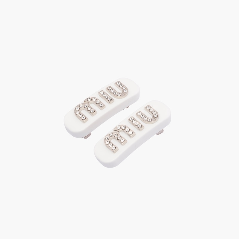 Plexiglas and metal hair clip - 5