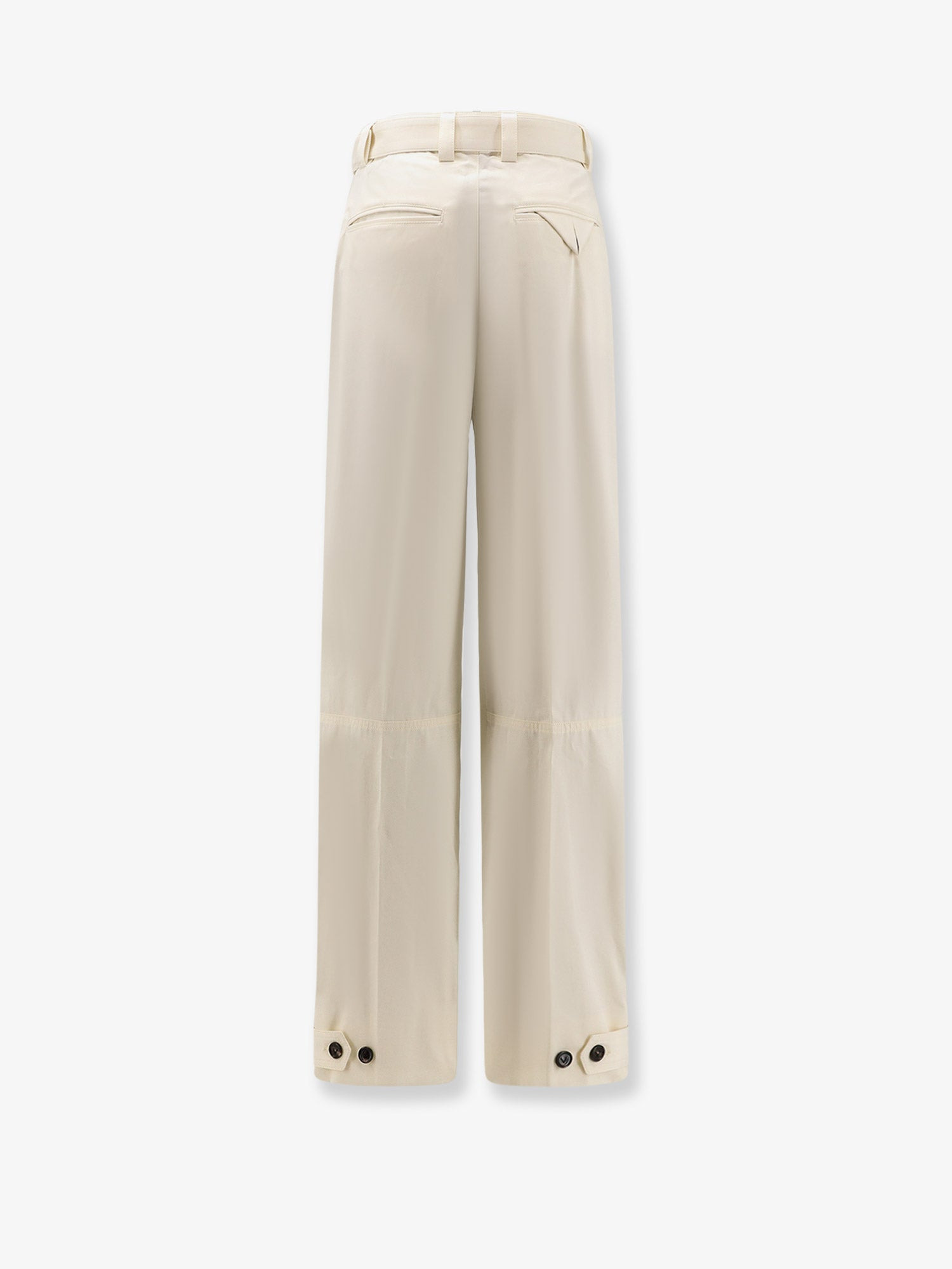 LIGHT COTTON TROUSERS WITH BELT - 2