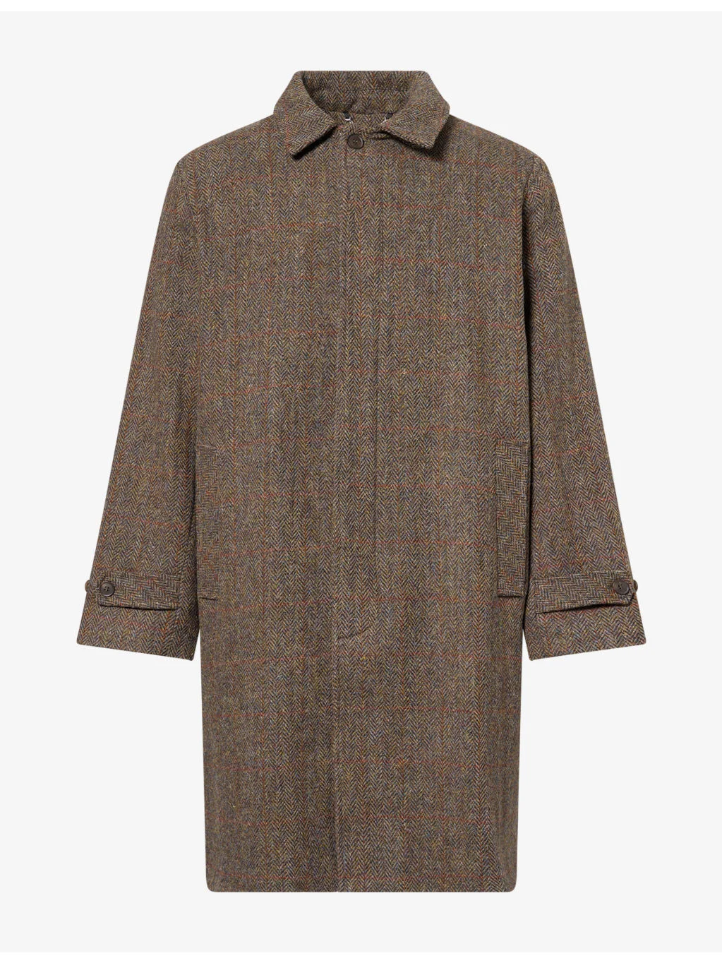 Cedric Longline Tweed Wool Coat - 1