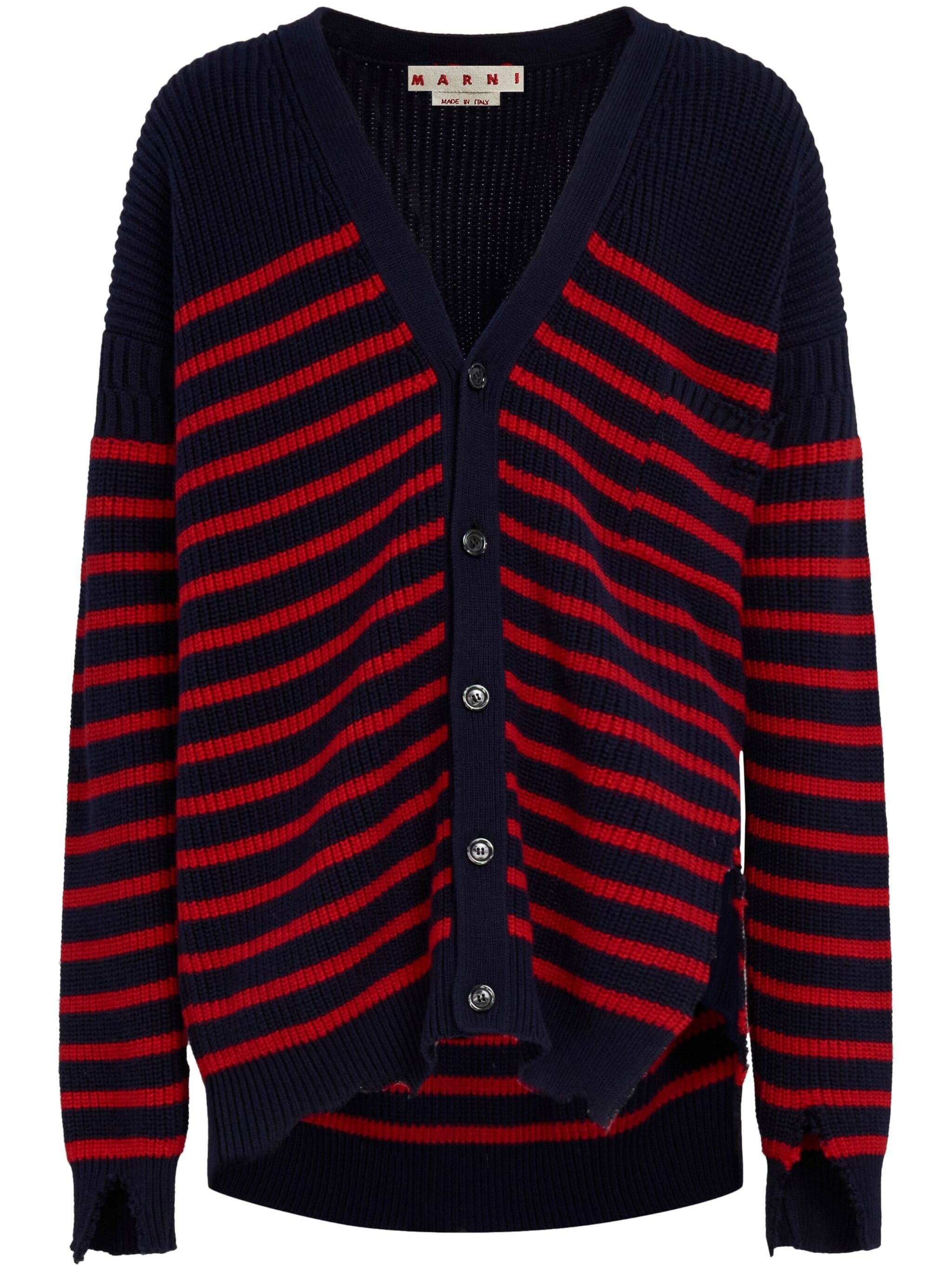 MARNI Men Striped Cardigan - 5