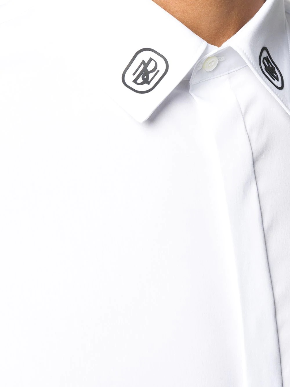 monogram collar tuxedo shirt - 5