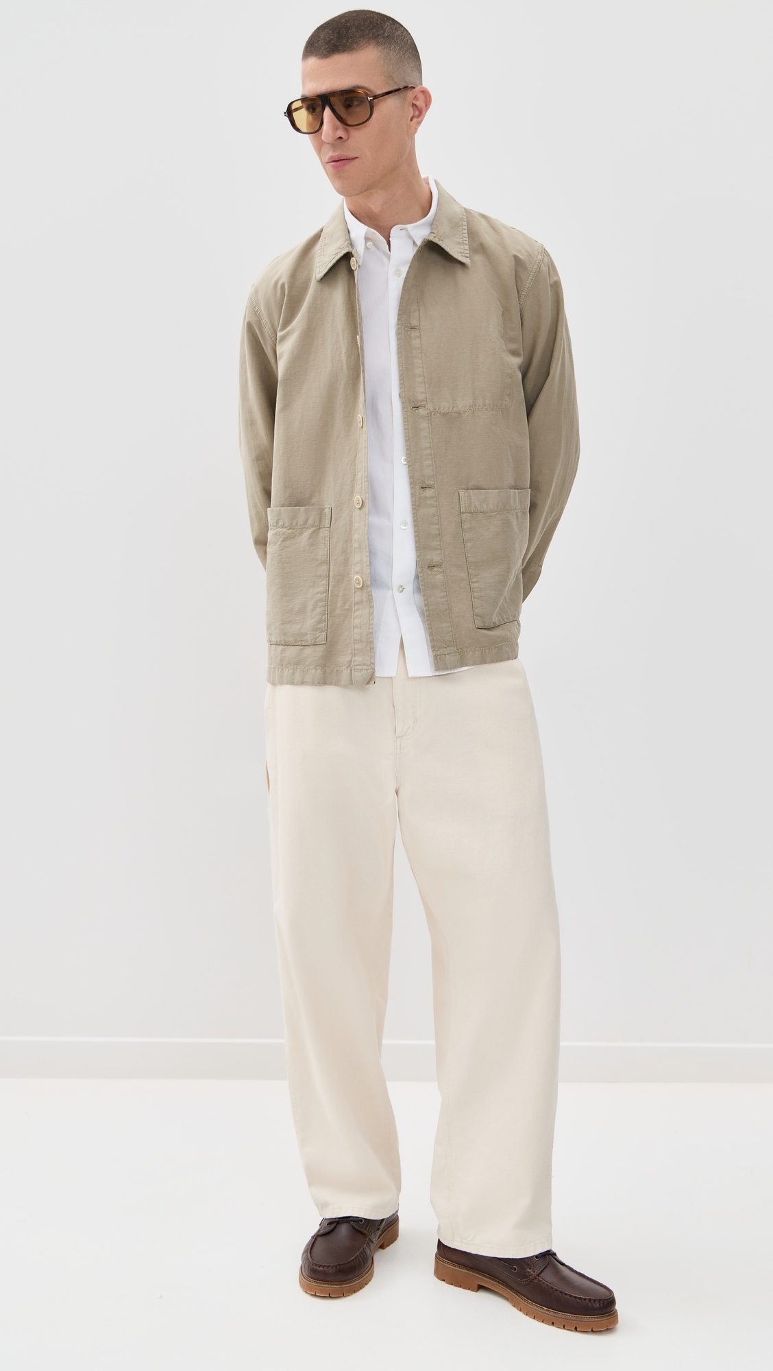 Julian Cotton Linen Overshirt - 4