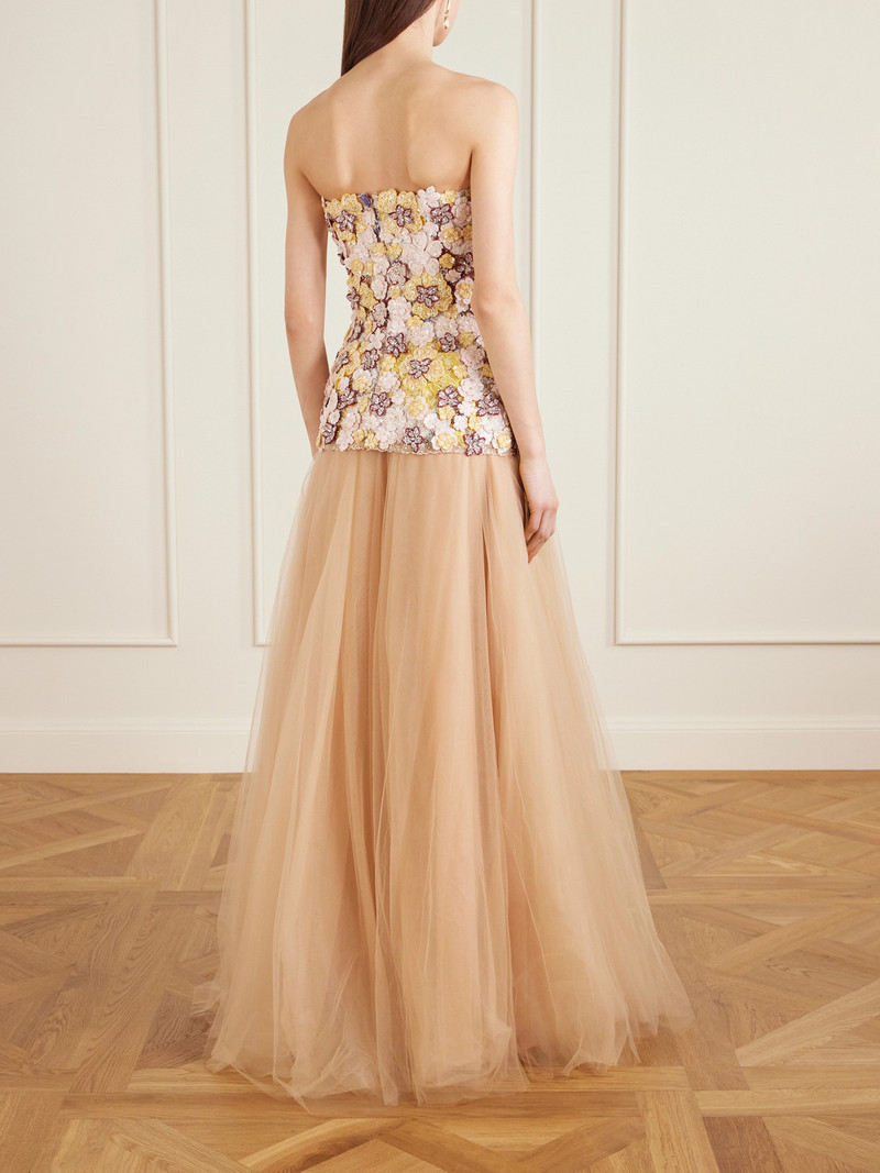 Crystal-embellished Embroidered Tulle Gown 3