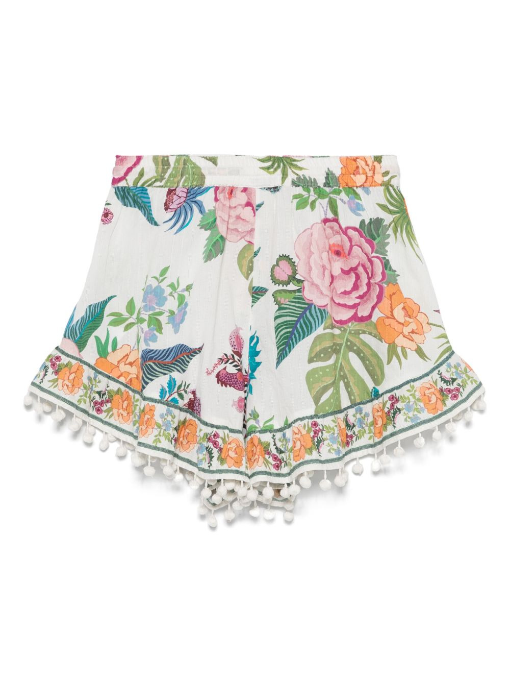 floral-print shorts - 2