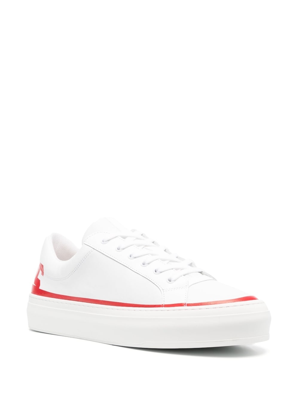 logo-print low-top sneakers - 2