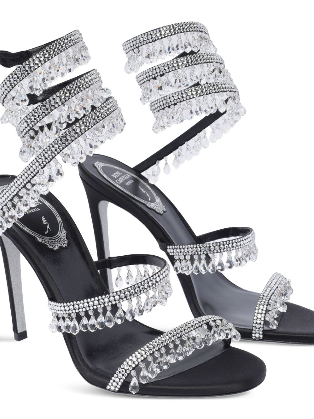 105mm crystal-embellished sandals - 2