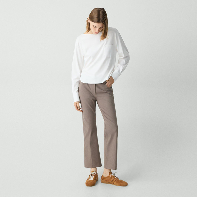 Theory Boatneck Top in Cotton Jersey outlook
