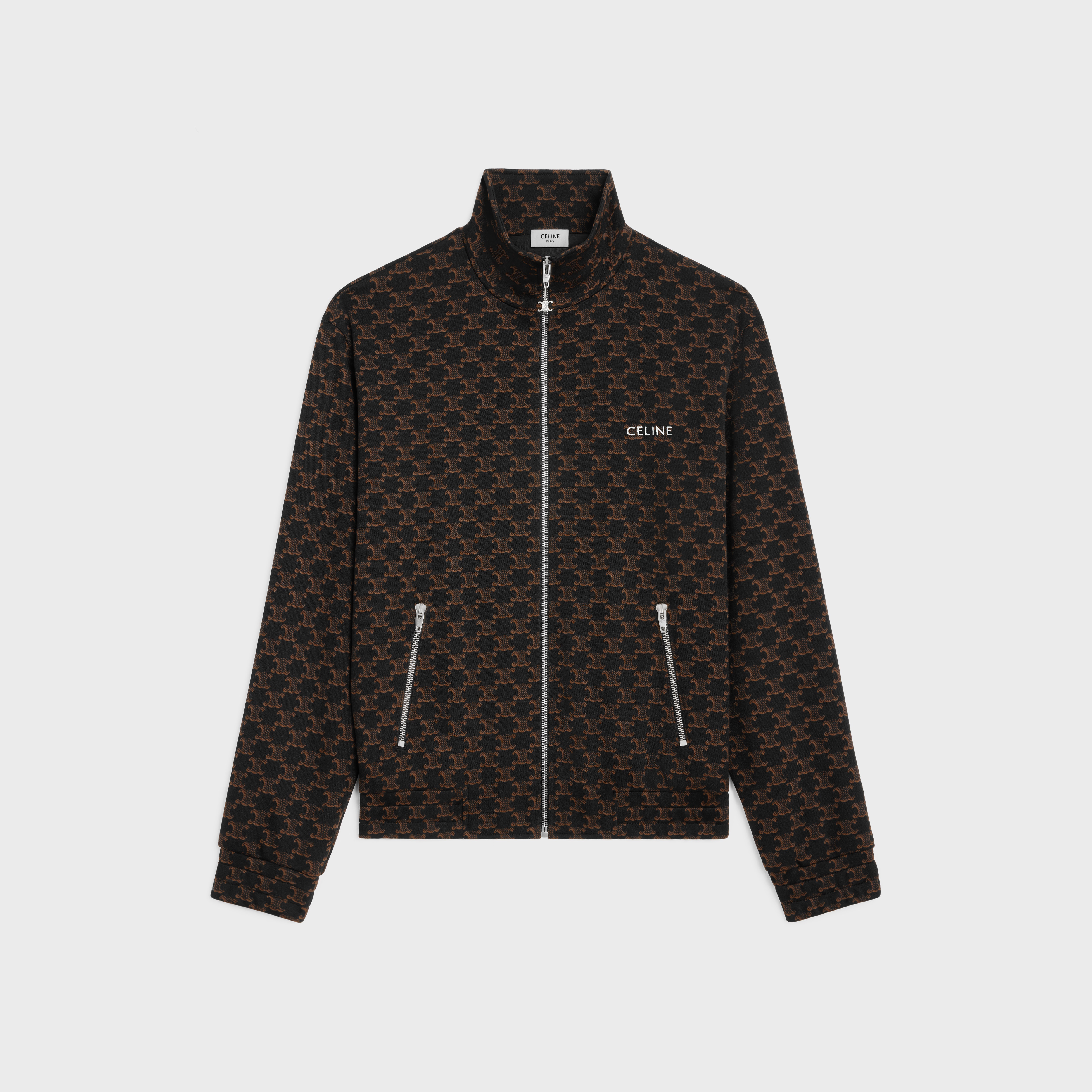 tracksuit jacket in double face jersey - 1