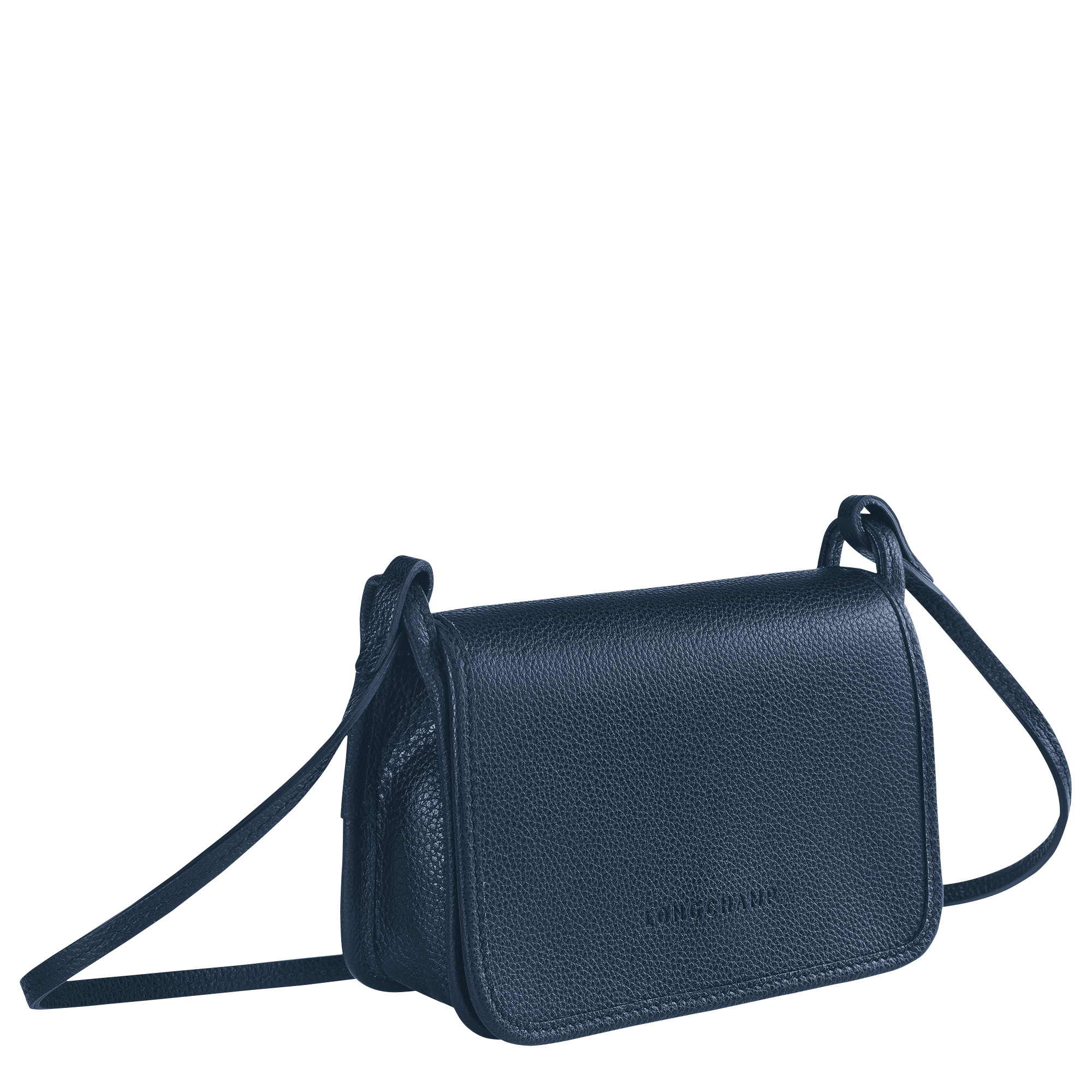 Le Foulonné Wallet on chain Navy - Leather - 2