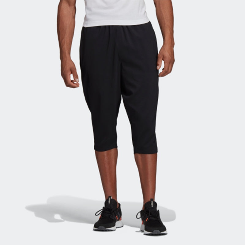 Men's adidas E Pln 3/4 Wvn Woven Cone Training Running Sports Cropped Pants/Trousers Black DQ3107 - 3