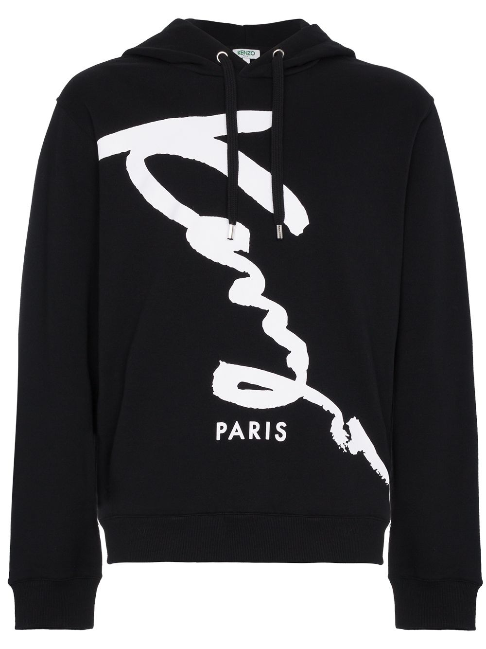 Signature print hoodie - 1
