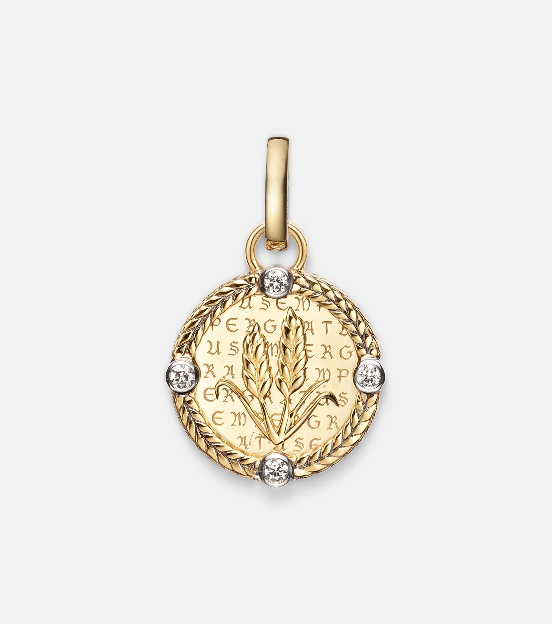 Infinite Gratitude 18kt gold pendant necklace with diamonds - 1