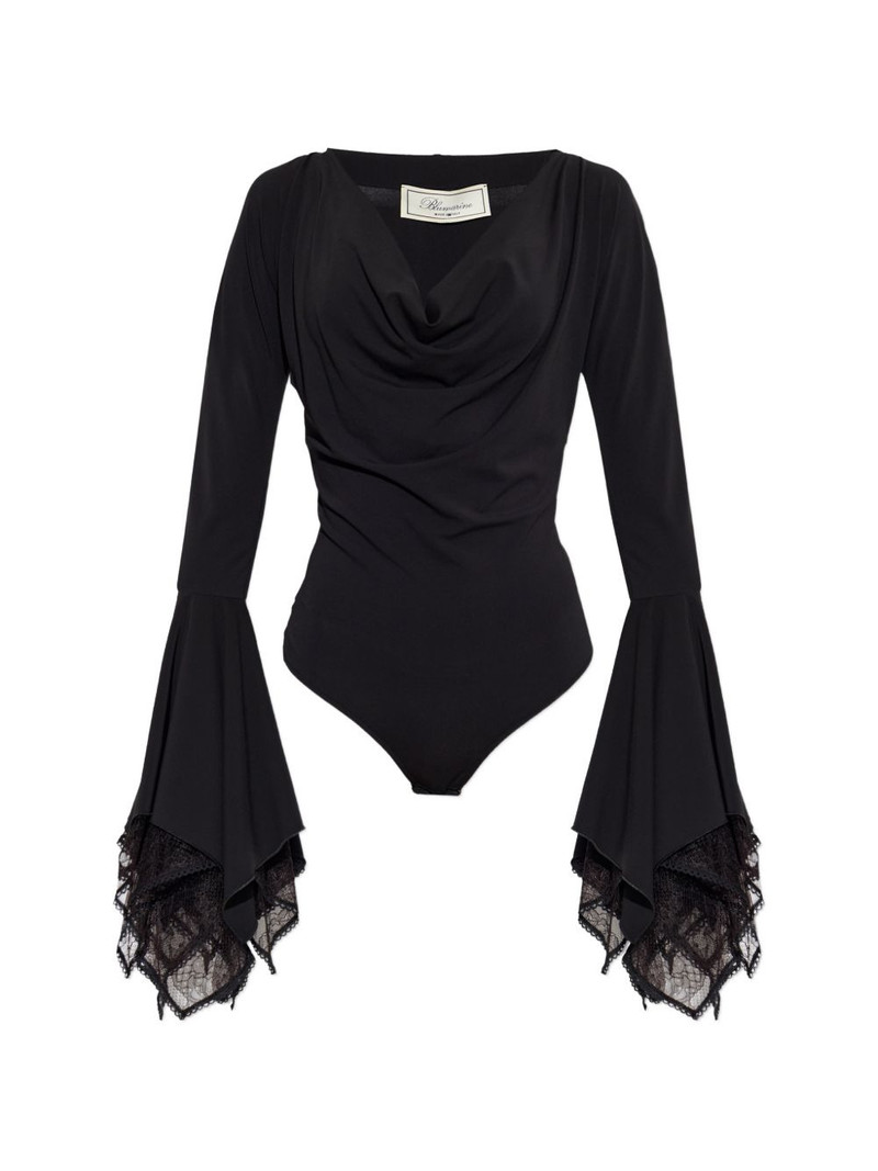 lace-trimmed bell-sleeve bodysuit 1