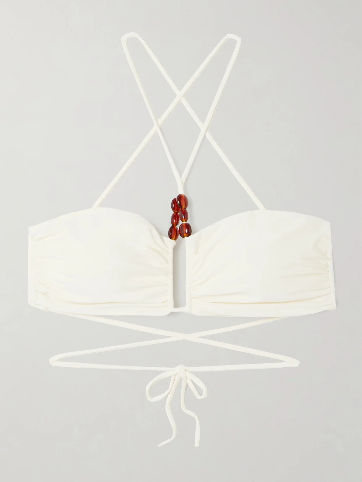 Bead-embellished Bikini Top - 1