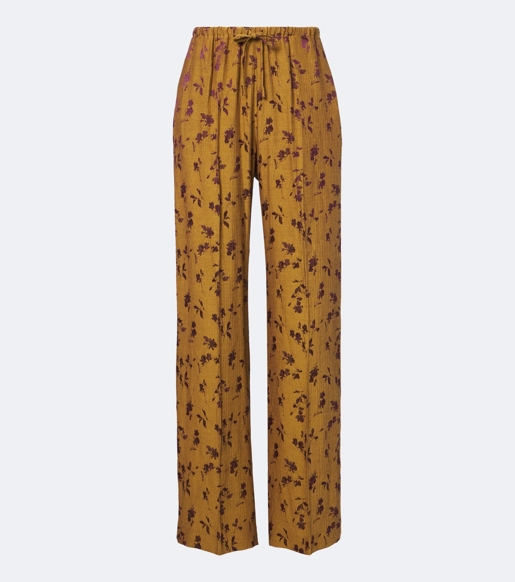 Floral wide-leg pants - 1