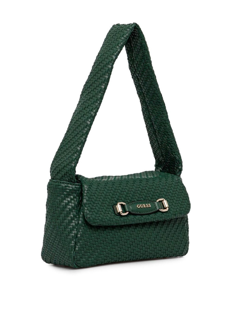 GUESS USA Francy woven leather shoulder bag outlook