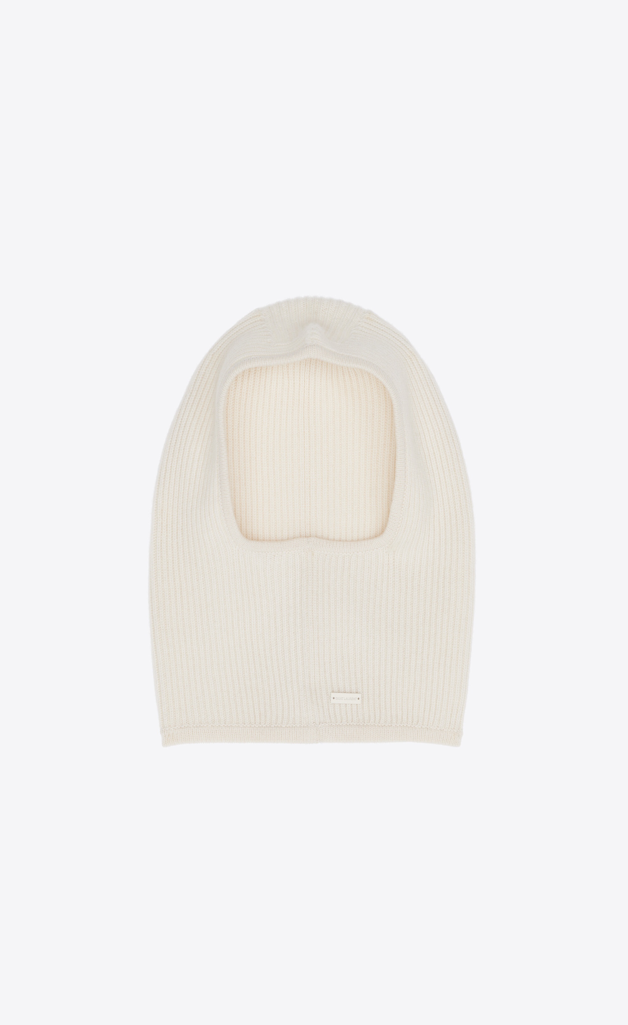 ribbed balaclava in cashmere - 2
