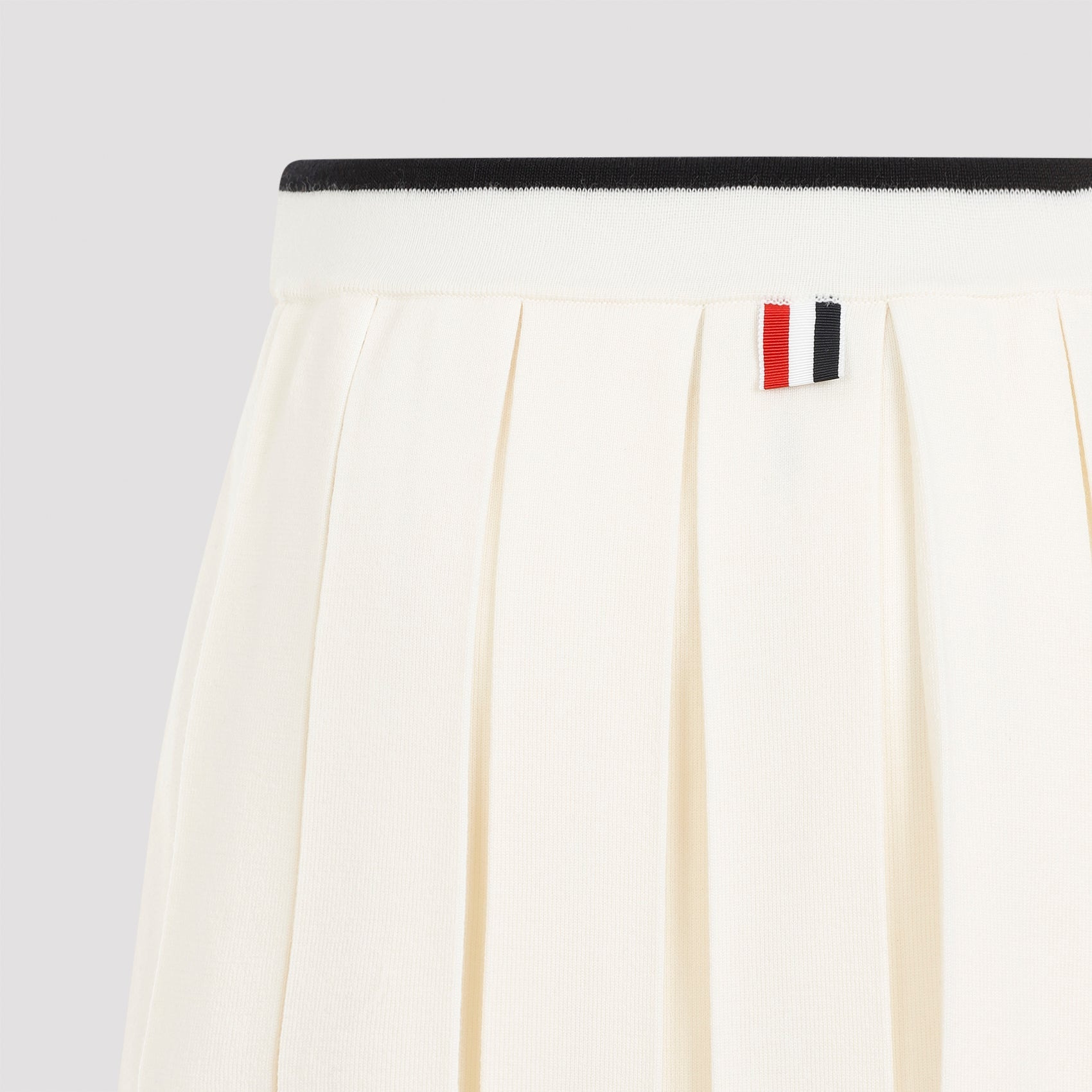 Thom Browne Women Thom Browne Full Needle Stitch Mini Pleated Skirt - 3