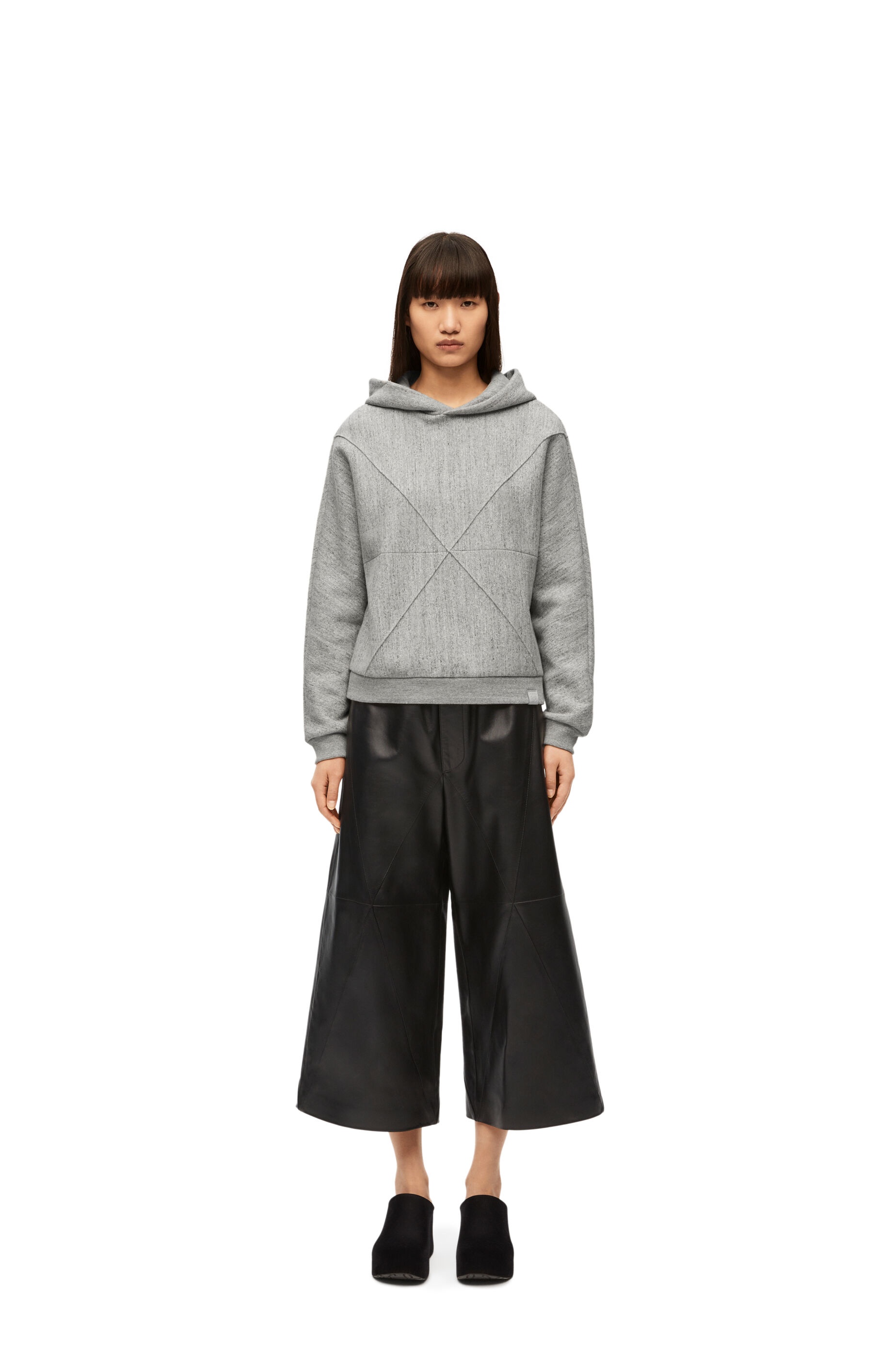 Puzzle fold regular fit hoodie in cotton - 2