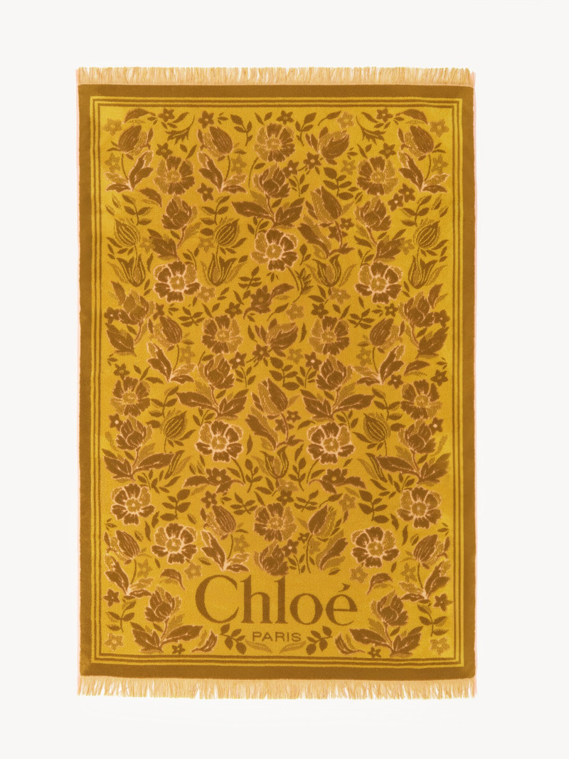 THE CHLOÉ PLAGE BEACH TOWEL IN COTTON TOWELING 1