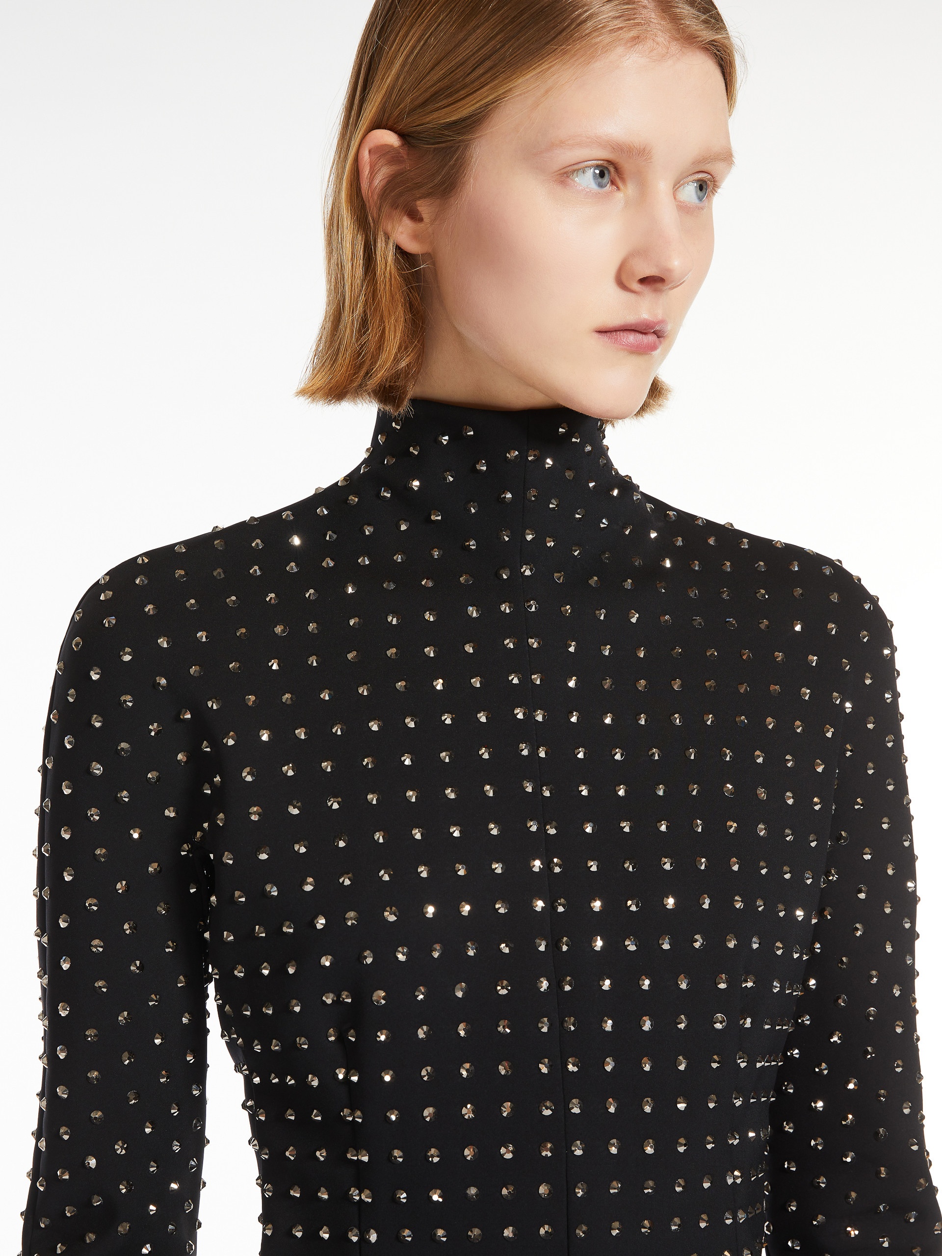 REGNO Rhinestone scuba jersey dress - 5