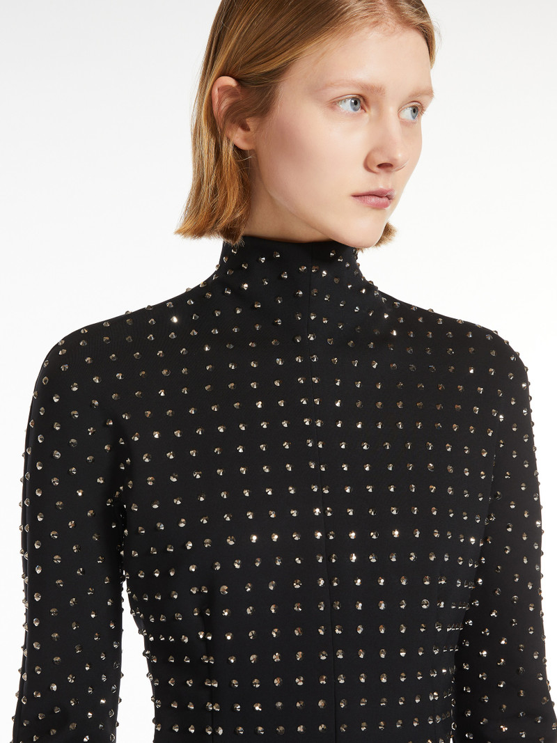 REGNO Rhinestone scuba jersey dress 5
