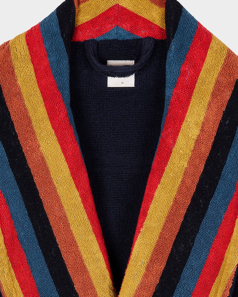Paul Smith Men's Artist Stripe Cotton Terry Robe outlook