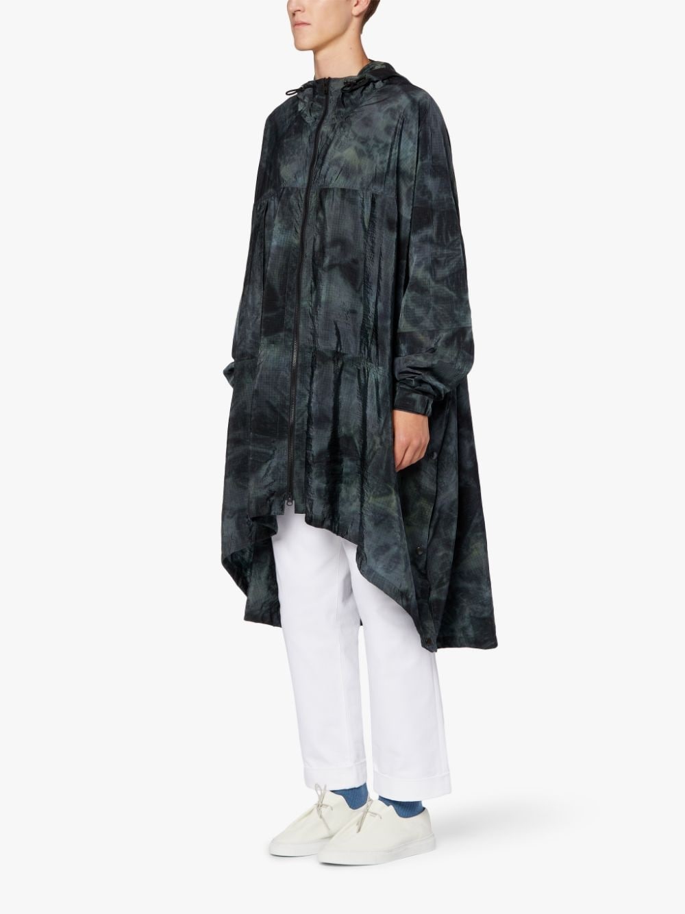 MIST TIE DYE NYLON CAPE | GMM-209 - 4