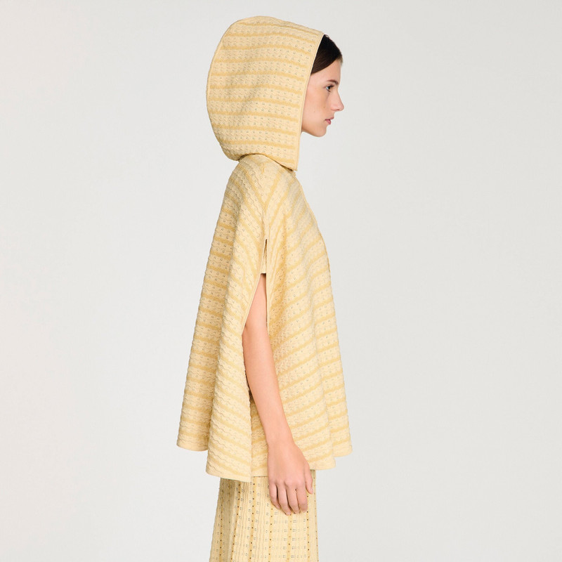 RHINESTONE KNIT CAPE 5