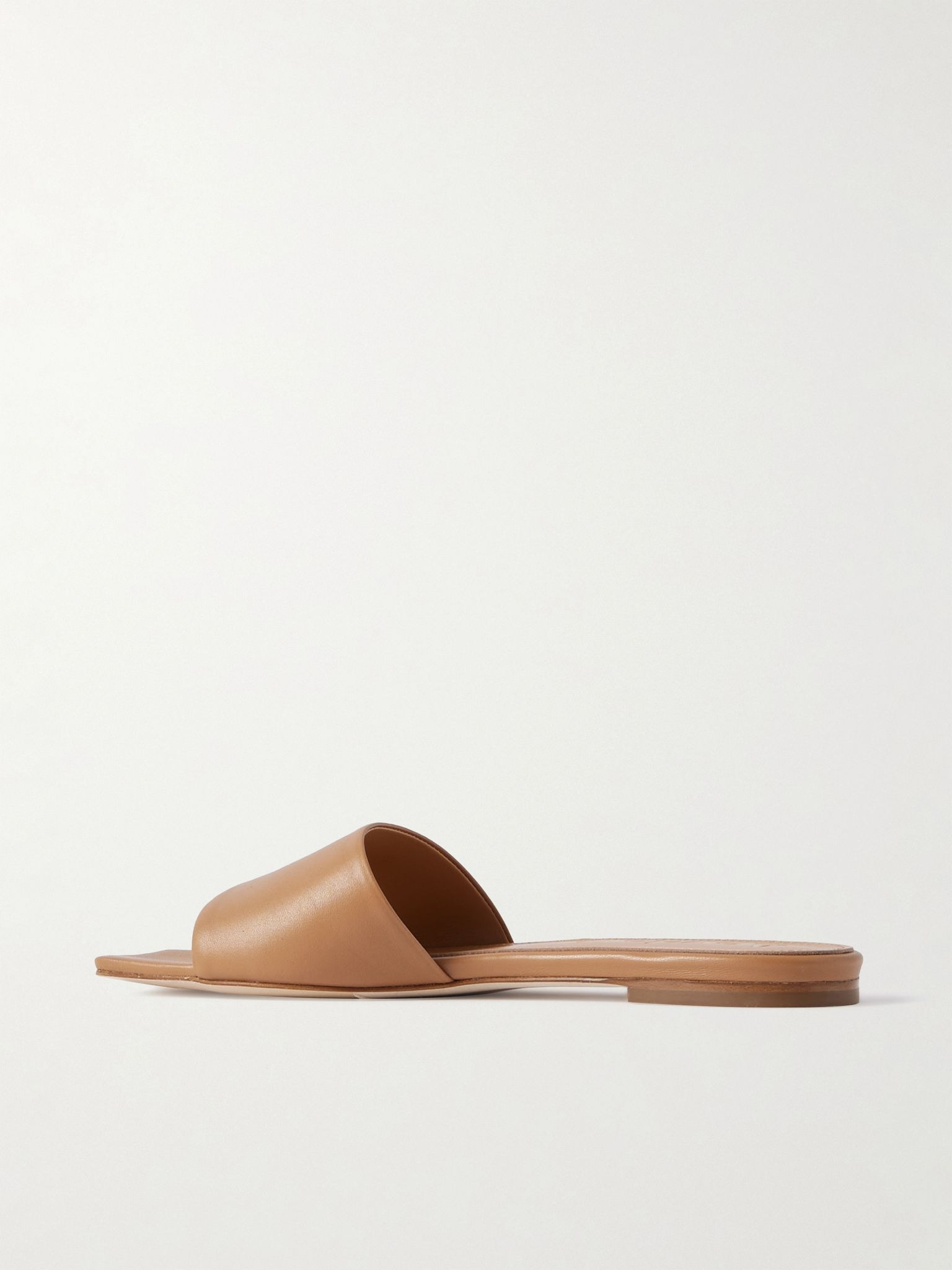 Anna leather slides Brown - 3