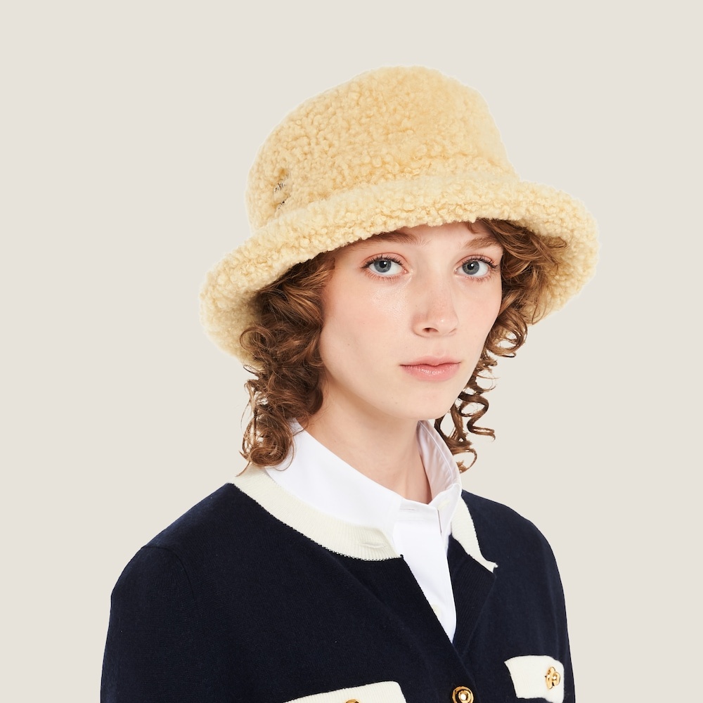 Shearling bucket hat - 1