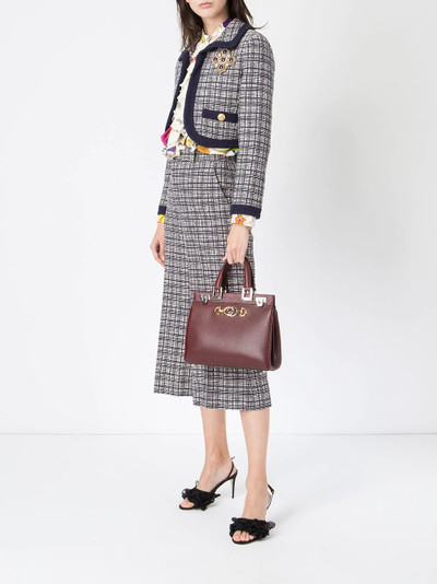 GUCCI check patterned cropped trousers outlook