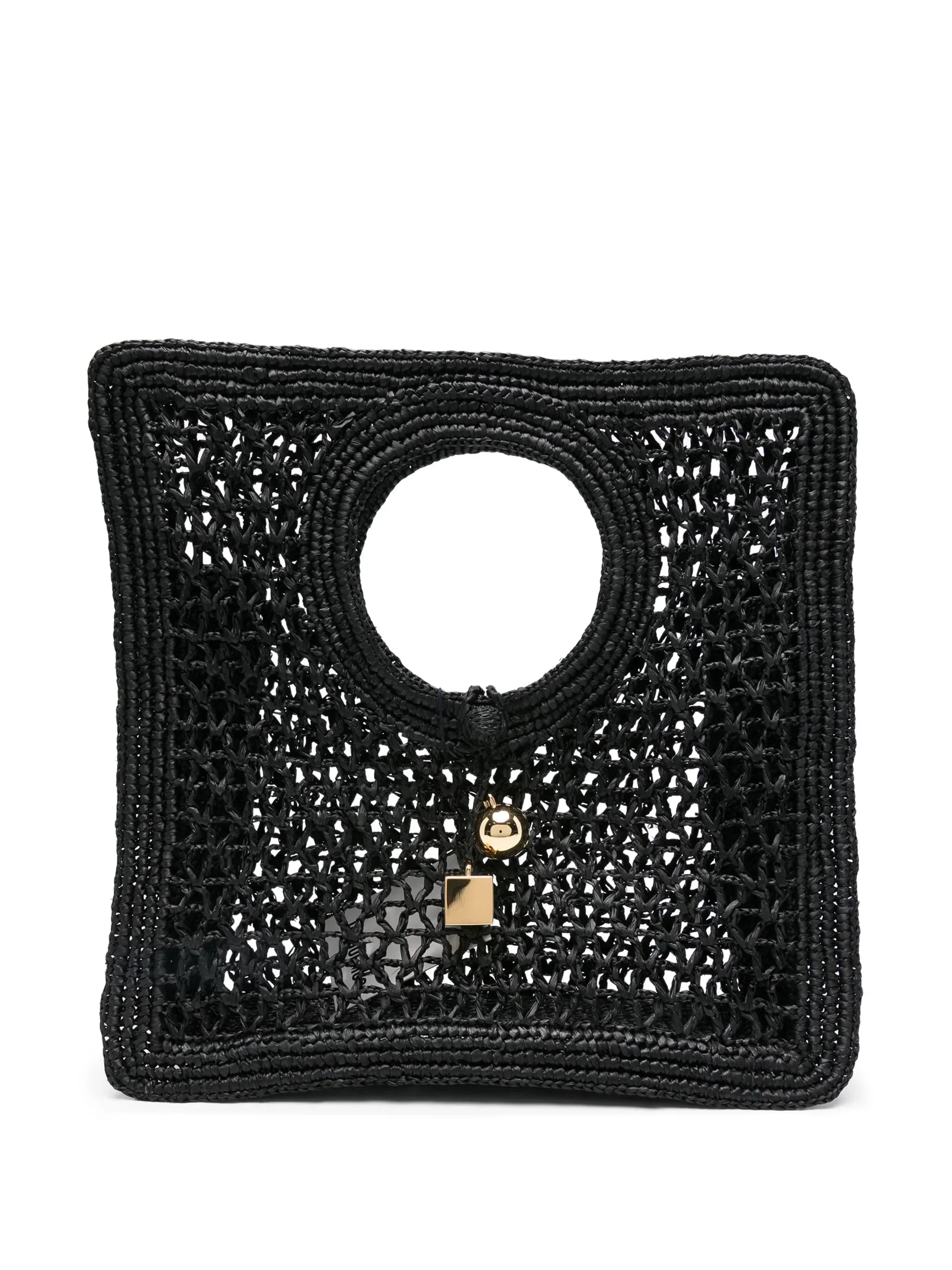 Jacquemus Circular-handle Raffia Tote Bag - 1