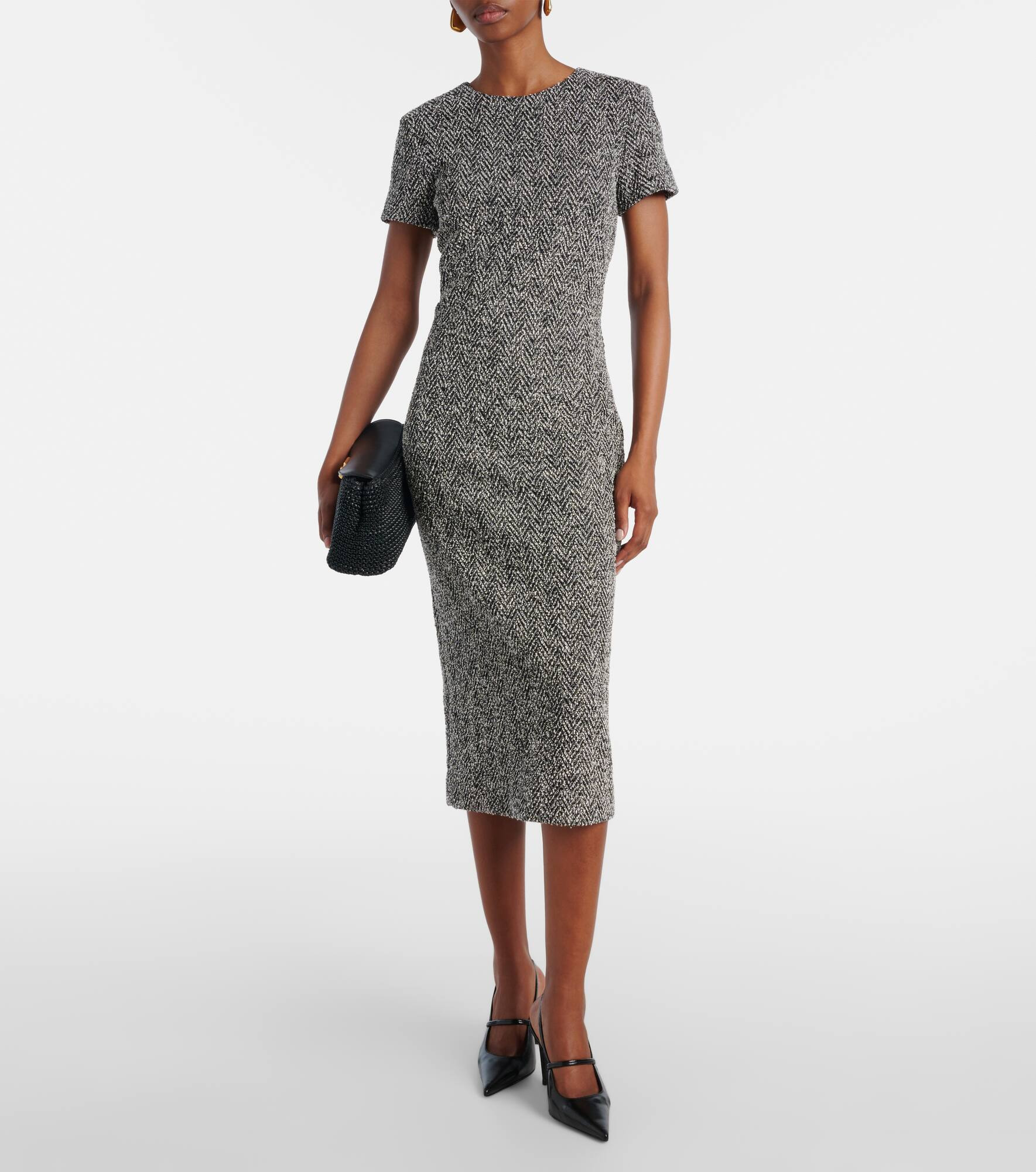 Giugno cotton and wool-blend midi dress - 2