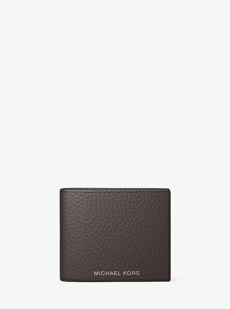 Hudson Pebbled Leather Billfold Wallet 1