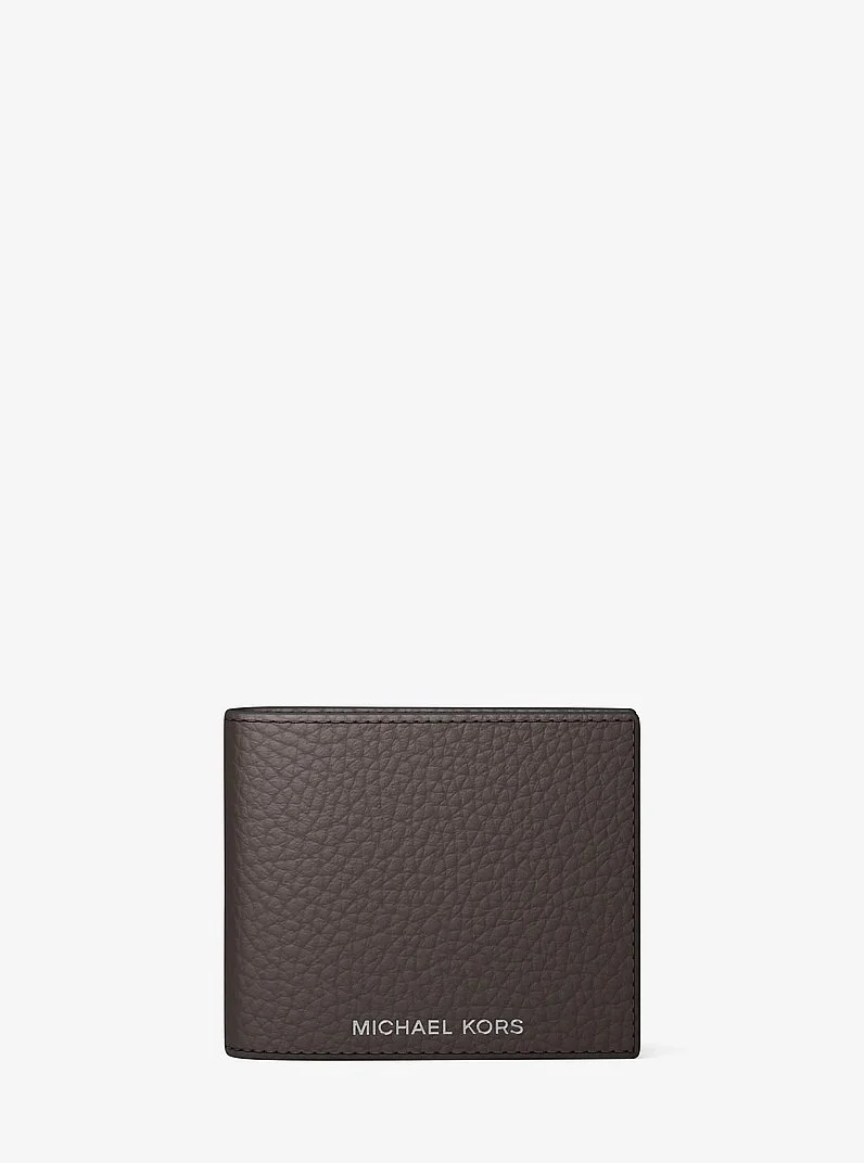 Hudson Pebbled Leather Billfold Wallet - 1