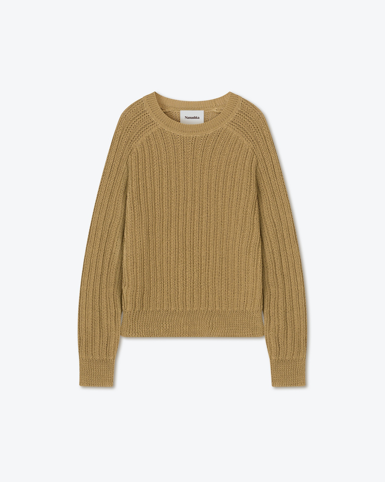 LOWEN - Ribbed-cotton sweater - Camel - 1
