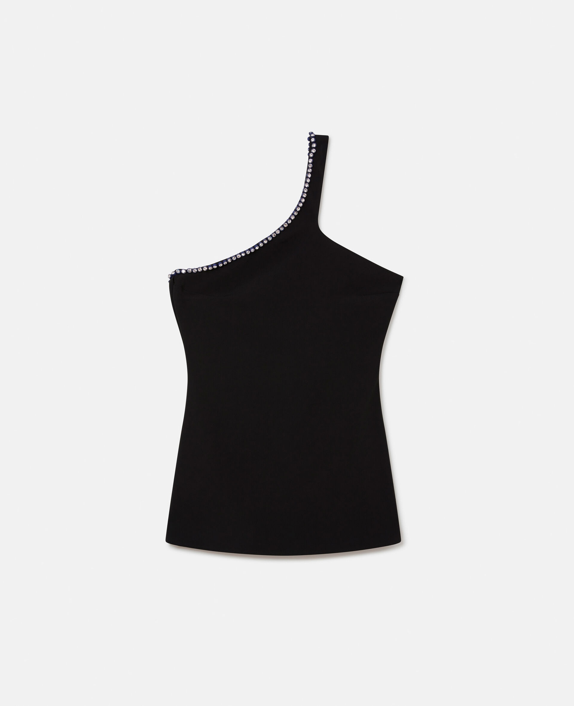 Crystal Frame One-Shoulder Top - 1