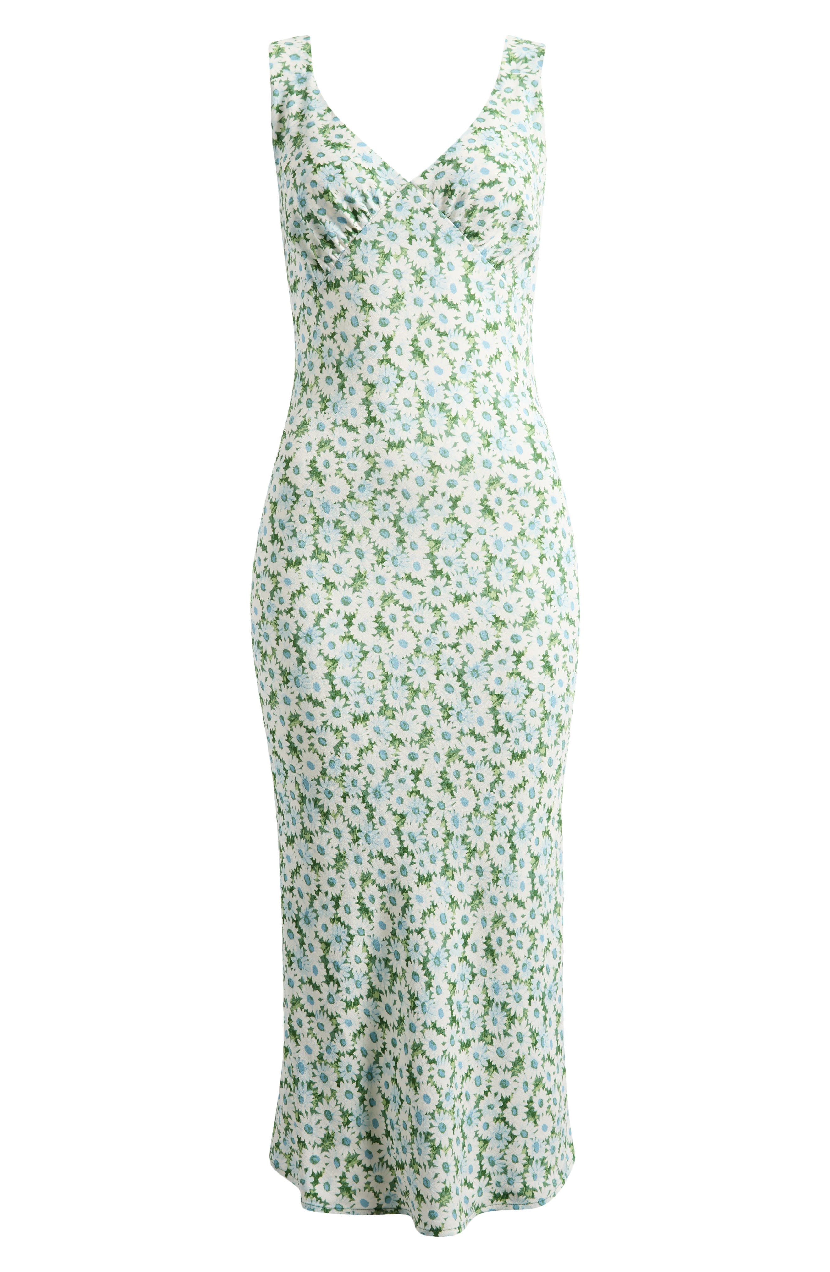 Reformation Beauden Crepe Midi Dress in Daisy Meadow at Nordstrom - 1