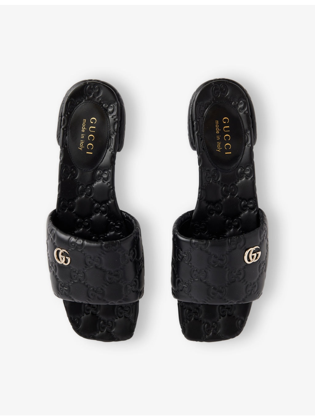 GG Meg Leather Sliders - 2