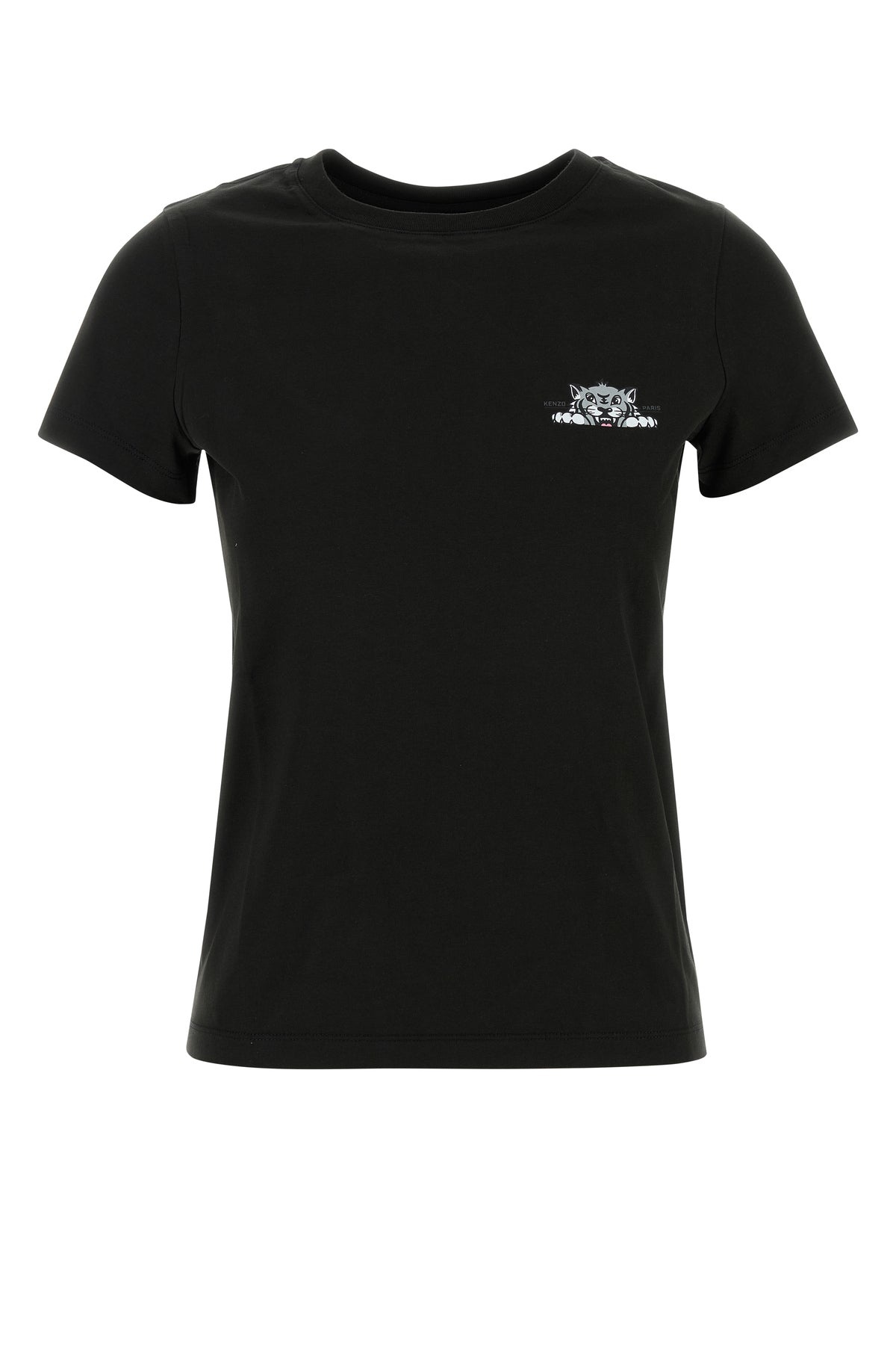 Black cotton t-shirt - 1