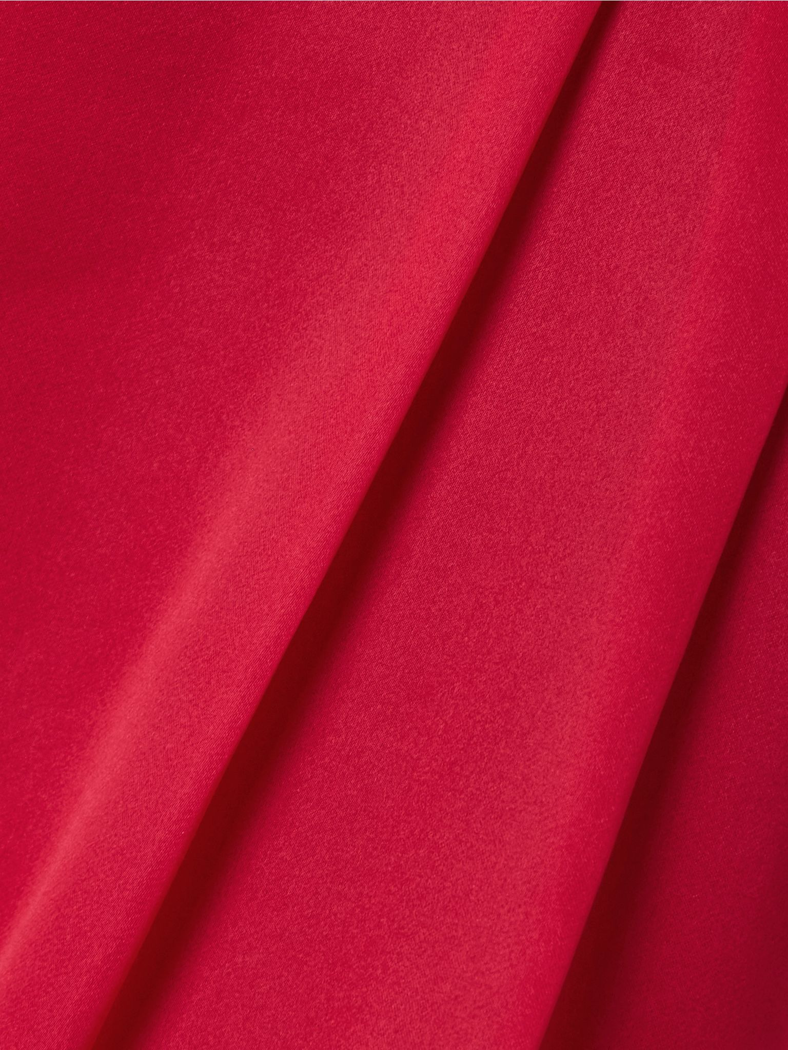 Lucian pleated silk-organza maxi skirt Red - 5