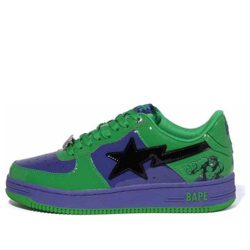 A BATHING APE x Marvel Comics Bape Sta Low 'Hulk' 0ZXSHM191904J-GRS - 1
